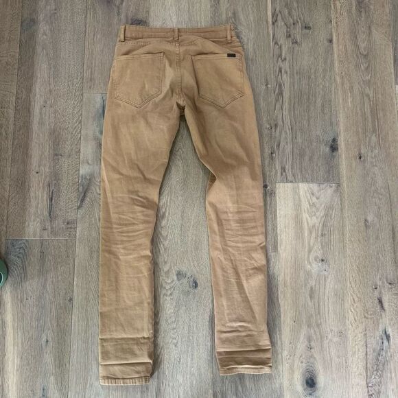 Zara Man Men’s Khaki Straight Leg Cotton Blend Denim Jeans Size 29 - Picture 4 of 4